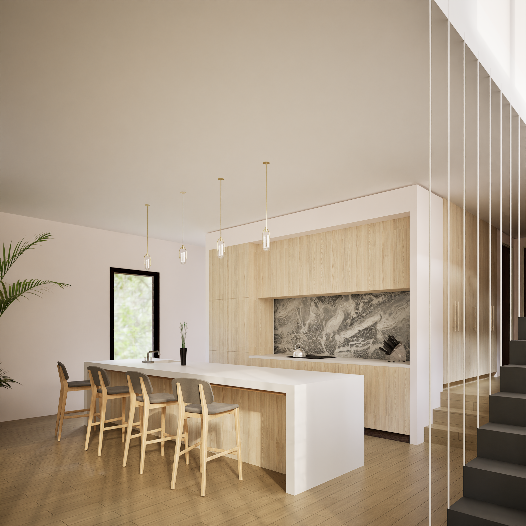 Contemporary Residential Visualization architectural visualization