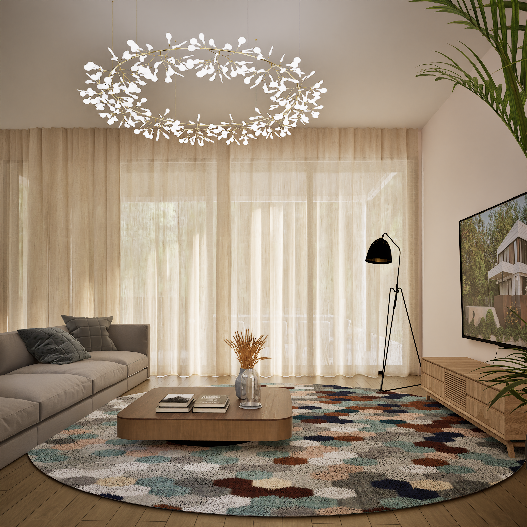Contemporary Residential Visualization architectural visualization