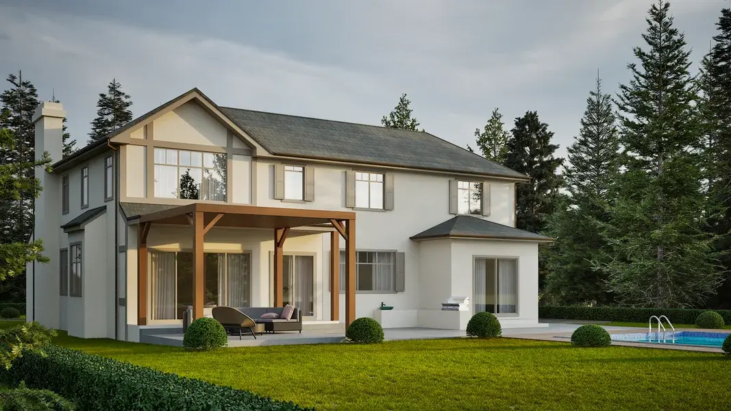 The Traditional Suburban Estate architectural visualization — view 3