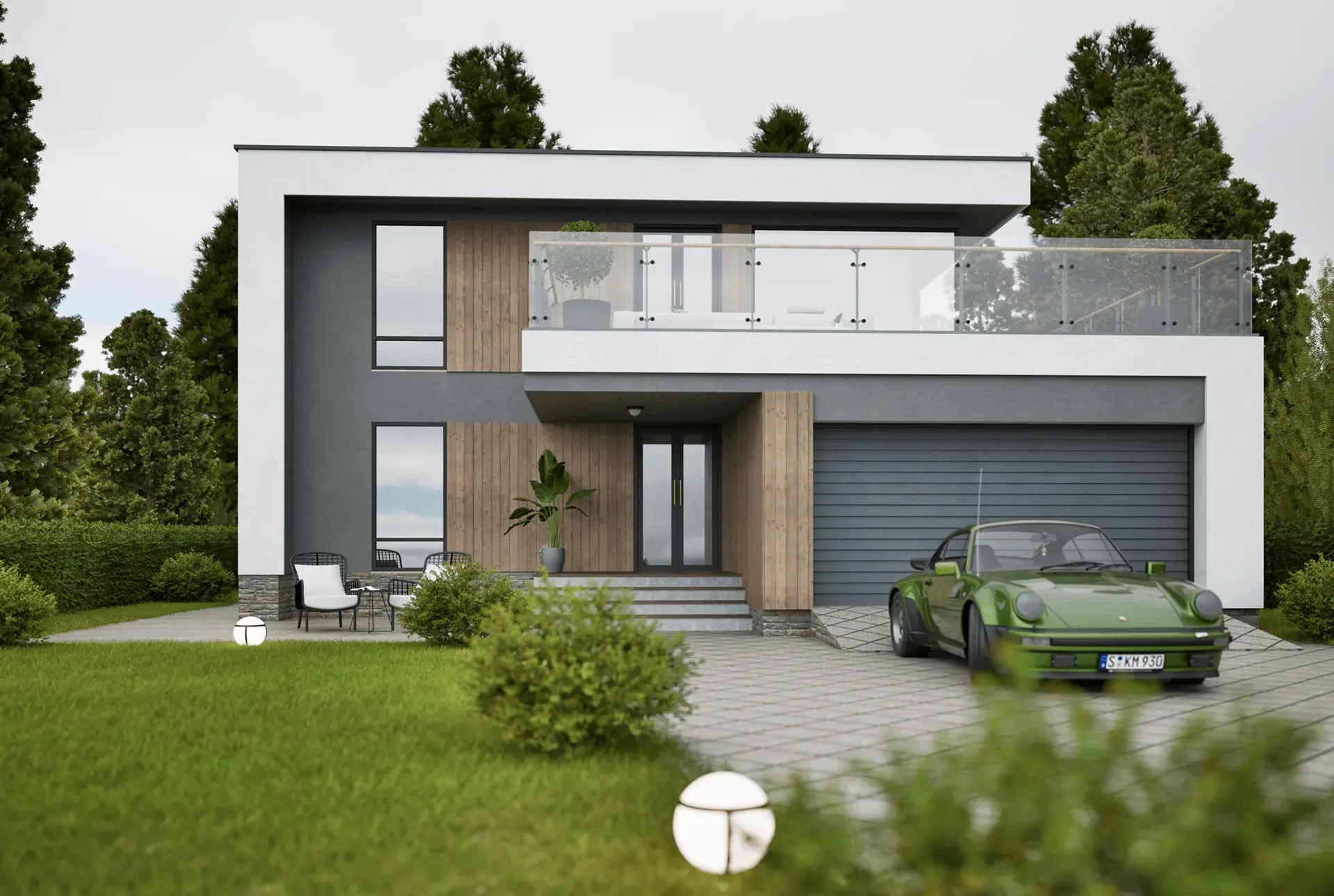 High-End Exterior Rendering architectural visualization — view 3