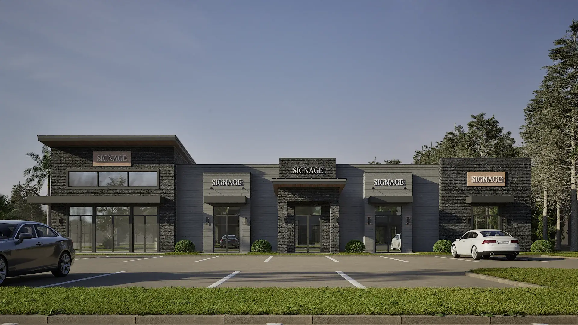 Commercial architectural rendering architectural visualization — view 2