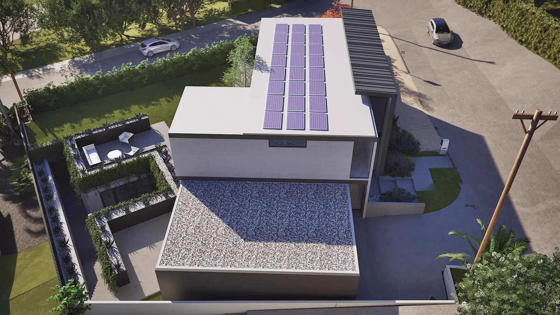 Modern Minimalist House Visualization architectural visualization — view 5
