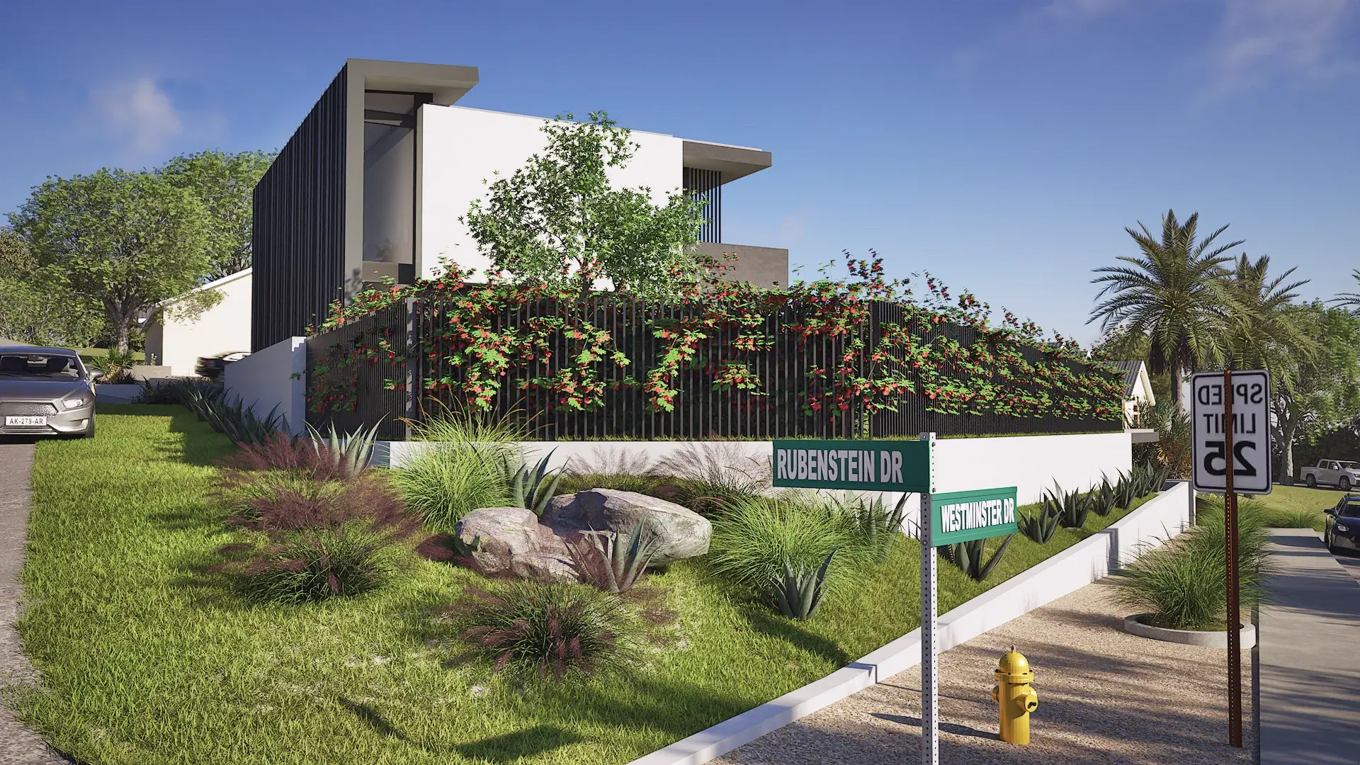 Modern Minimalist Residence architectural visualization
