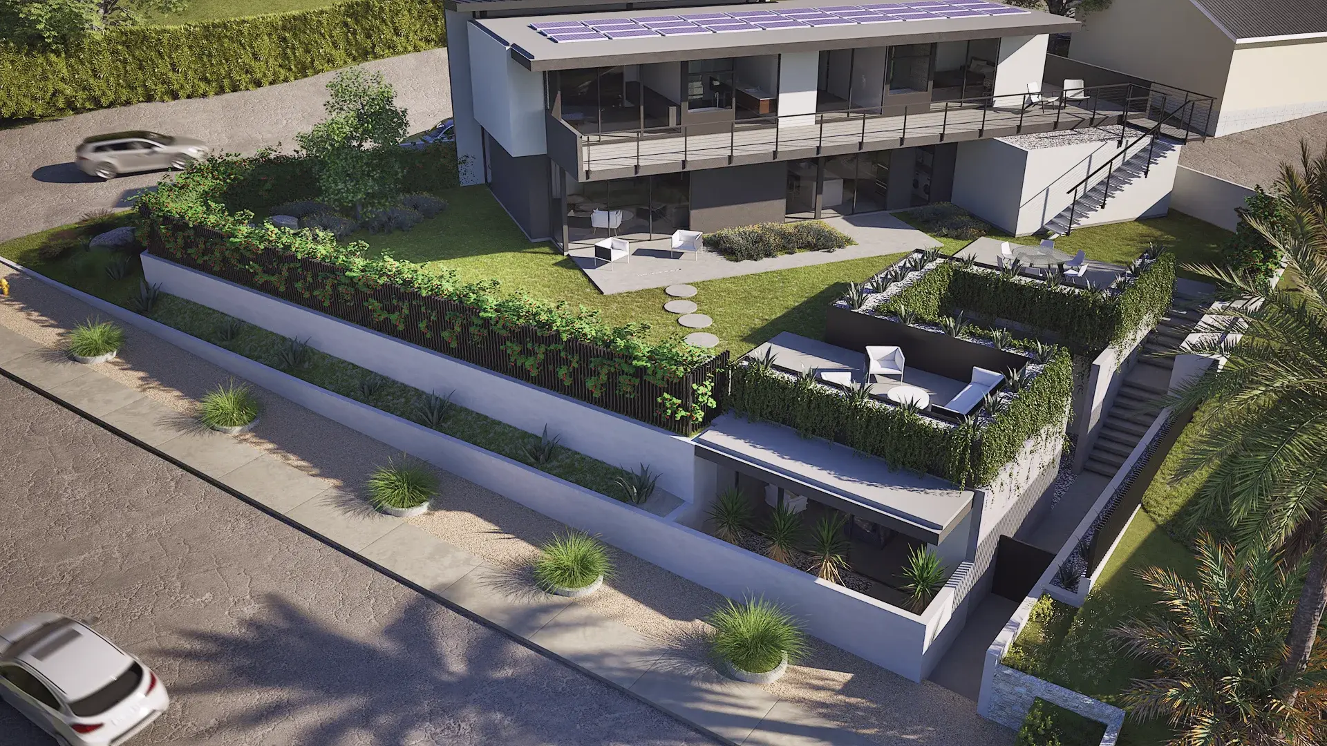 Modern Minimalist Residence architectural visualization