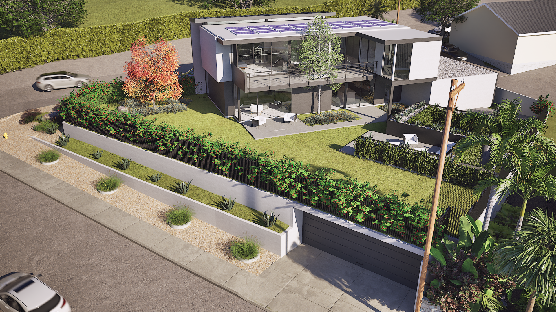 Modern Minimalist House Visualization architectural visualization